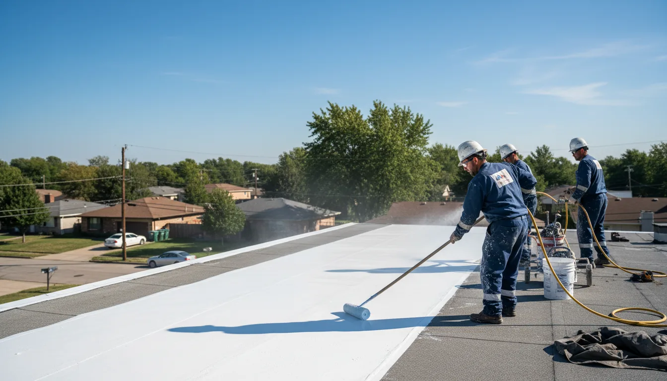 Commercial roof coating in Elkader, IA near me